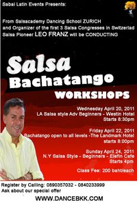 ฺBangkok Salsa & Bachatango Workshops