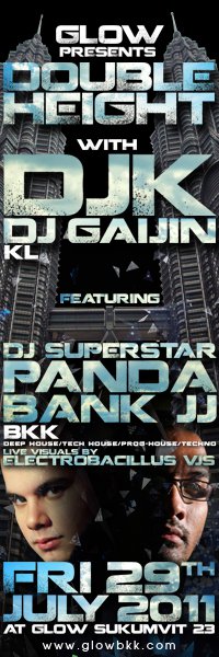 Double Height with DJK and DJ Gaijin at Glow Bangkok