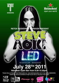 Retox Sessions & Heineken Present Steve Aoki at Led Nightclub RCA