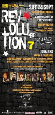 Revolution 7 at Tapas Room Club Bangkok