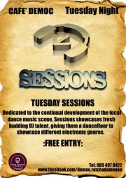 Tuesday Techhouse & Progressive Sessions with Dj Chrisking at Cafe Democ Bangkok