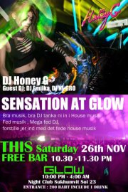 Sensation Dj Honey & Djs at Glow Bangkok