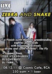Zebra & Snake at Cosmic Cafe RCA Bangkok