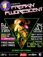 Demo Freakin Fluorescent Party 24 July Bangkok Thailand