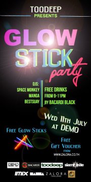 Glow Nightclub Stick Party 11 July Bangkok Thailand