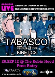 Tabasco Live at The Robin Hood 28 Sep Bangkok Event Thailand
